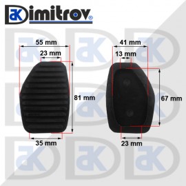Гумичка педал Citroen Fiat Lancia Peugeot