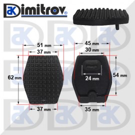Гумичка педал Renault 9 11 19 Clio Espace Megane Rapid Super 5