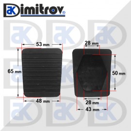 Гумичка педал Volkswagen 1500 1600 K70 Kaefer LT Transporter