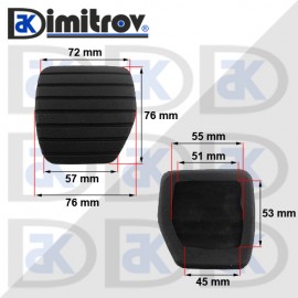 Гумичка педал Renault Clio Espace Grand Scenic Fluence Kangoo Koleos Laguna Master Megane Scenic