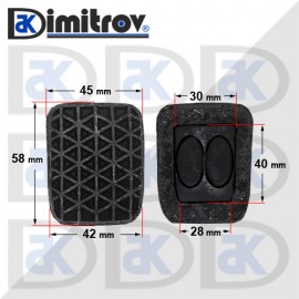 Гумичка педал Opel Combo Corsa C Meriva A Tigra B
