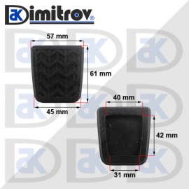 Гумичка педал Citroen C1 Peugeot 107 Toyota Aygo