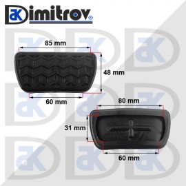 Гумичка педал Toyota Scion Corolla Echo Hilux Vigo Prius RAV 4 Sienna Tacoma Yaris