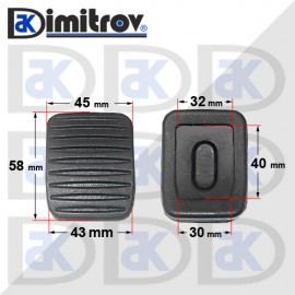 Гумичка педал Opel Meriva B