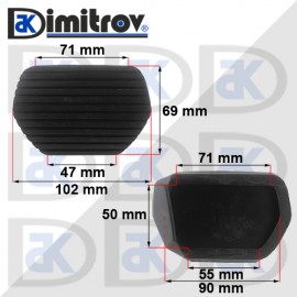 Гумичка педал Citroen Berlingo C3 Picasso C4 Picasso C5 C6 C8 DS3 DS5 Jumpy