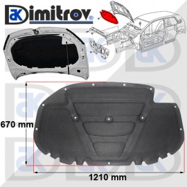 Предпазна кора преден капак VW Golf VII