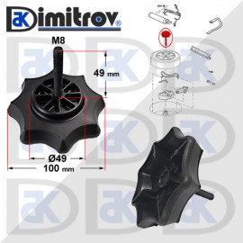 Държач резервна гума Seat Cordoba Ibiza Mii Toledo Skoda Citigo Fabia Octavia Rapid Roomster VW Beetle Bora Golf Fox Lupo Polo Up