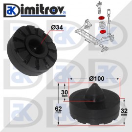 Подложка гумена Ø34 x Ø100 x 32 / 62 Audi A6 Skoda Superb VW Passat