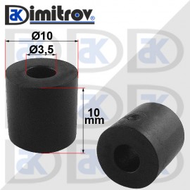Гумен тампон Ø 3,5 x Ø 10 x 10 mm