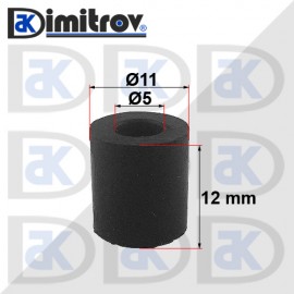 Гумен тампон Ø 5 x Ø 11 x 12 mm