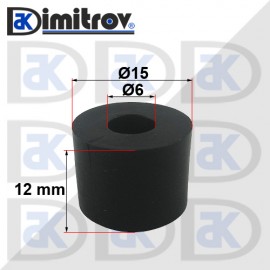Гумен тампон Ø 6 x Ø 15 x 12 mm