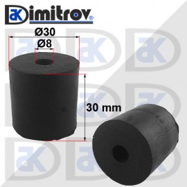 Гумен тампон Ø 8 x Ø 30 x 30 mm