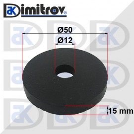 Гумен тампон Ø 12 x Ø 50 x 15 mm