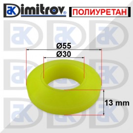 Гумен тампон Ø 30 x Ø 55 x 13 mm
