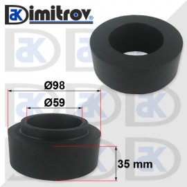 Гумен тампон Ø 59 х Ø 98 x 35 mm