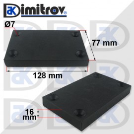 Подложка гумена 77 х 128 х 16 mm