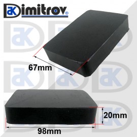 Подложка гумена 67 х 98 х 20 mm
