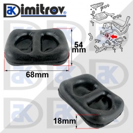 Тампон ауспух Daewoo Cielo Espero Opel Calibra Combo Kadett Vectra Saab 9-3 900