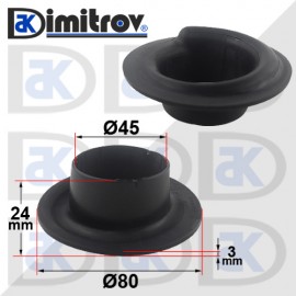 Подложка гумена Ø80 x Ø45 x 3 x 24 mm