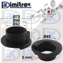 Подложка гумена Ø70 x Ø42 x Ø48 x 3 mm Ford Galaxy Seat Alhambra VW Sharan
