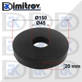 Подложка гумена Ø150 x Ø45 x 20 mm