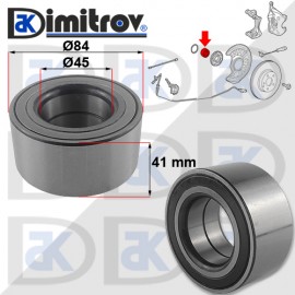 Лагер предна главина Mercedes A-Class (W176) B-Class (W242) (W245) (W246) CLA (C117) (X117) GLA-Class (X156)