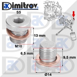 Пробка масло VW Amarok Arteon Atlas Beetle Bora Caddy III IV CC Crafter Eos Fox Golf IV V VI VII Plus Jetta V VI Multivan New Beetle Passat Polo Scirocco Sharan Tiguan Touareg Touran Transporter V VI T-Roc