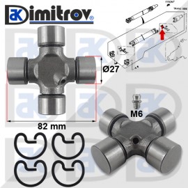Каре кардан Ø 27 х 82 mm Daewoo Musso Ford Ranger Jeep Cherokee CJ5 CJ8 Grand Cherokee Wrangler Land Rover 88/109 Opel Campo Ssangyong Musso Rexton