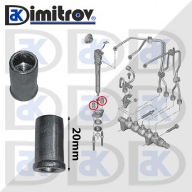 Гайка инжекционна дюза Peugeot 1007 2008 206 207 208 3008 301 307 308 407 5008 508 607 807 Expert Partner