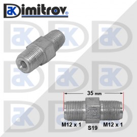 Преходник мъжко M12x1 мъжко M12x1