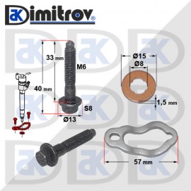 Ремонтен комплект дюзодържач Volvo C30 C70 S40 S60 S80 V40 V50 V60 V70 XC60 XC70 XC90 Ремонтен комплект дюзодържач Volvo C30 C70 S40 S60 S80 V40 V50 V60 V70 XC60 XC70 XC90