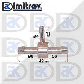 Тройник маркуч гориво Ø4 x Ø6 x Ø6 mm