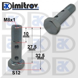 Болт холендров M 8x1 - 32,5 mm