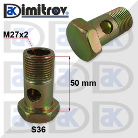 Болт холендров M27x2,0 - 50 mm