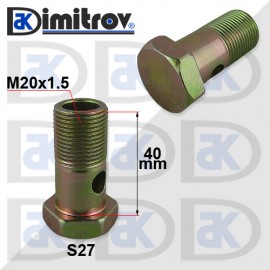 Болт холендров M20x1,5 - 40 mm