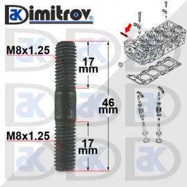 Шпилка изпускателна система M8 x 1,25 x 46 mm Chrysler Dodge Jeep