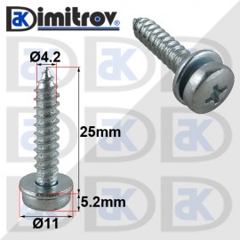 Винт 25 x Ø11 x Ø4.2