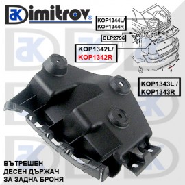 Държач задна броня Audi A3 RS3