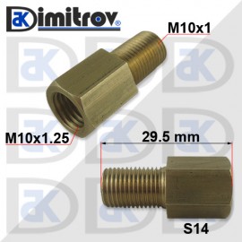 Преходник мъжко M10х1 женско M10х1,25