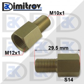Преходник мъжко M10х1 женско M12х1