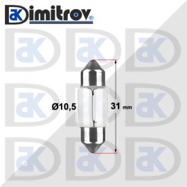 Крушка 12V 10W S8,5-8 10,5x31