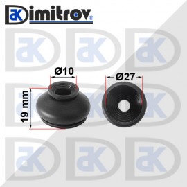 Маншон силиконов Ø10 х Ø27 х 19 mm