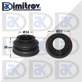 Маншон силиконов Ø34 х Ø53 х 36 mm