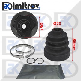 Маншон каре Ø 20 x Ø 67 x 86 mm 