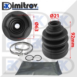 Маншон каре Ø 21 x Ø 63 x 92 mm Hyundai Elantra Getz