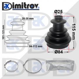 Маншон неопрен полуоска Ø25 x Ø84 x 115 mm