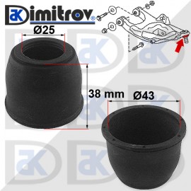 Маншон гумено-метален Ø25 х Ø43 х 38 mm Nissan Patrol