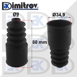 Маншон гумен Ø9 x Ø34,9 x 80 mm