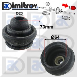 Маншон каре Ø 23 x Ø 64 x 73 mm Autobianchi Fiat Ford Lancia Seat Zastava