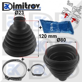 Маншон каре Ø 23 x Ø 80 x 120 mm Dodge Nitro